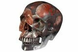 Realistic, Polished Red Picture Jasper Skull #151191-2